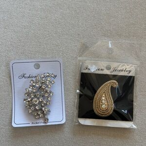 2 NEW elegant brooches from Turkey